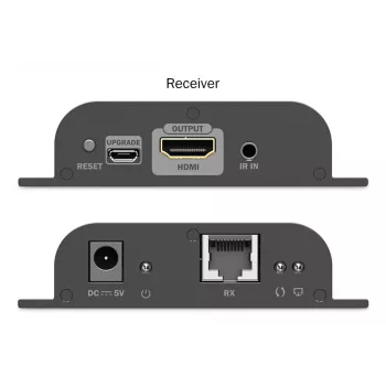 DIGITUS HDMI IP Extender Set - 4K/60Hz 120/200 m, uno-a-molti, CAT, nero