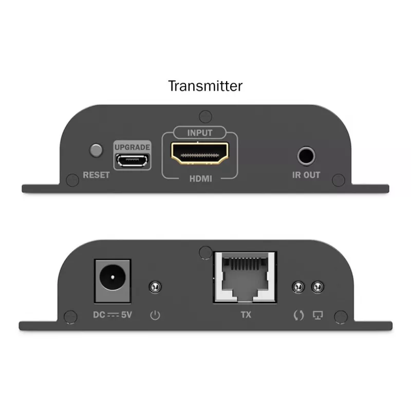 DIGITUS HDMI IP Extender Set - 4K/60Hz 120/200 m, uno-a-molti, CAT, nero