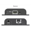 DIGITUS HDMI IP Extender Set - 4K/60Hz 120/200 m, PoE, uno-a-molti, CAT, nero