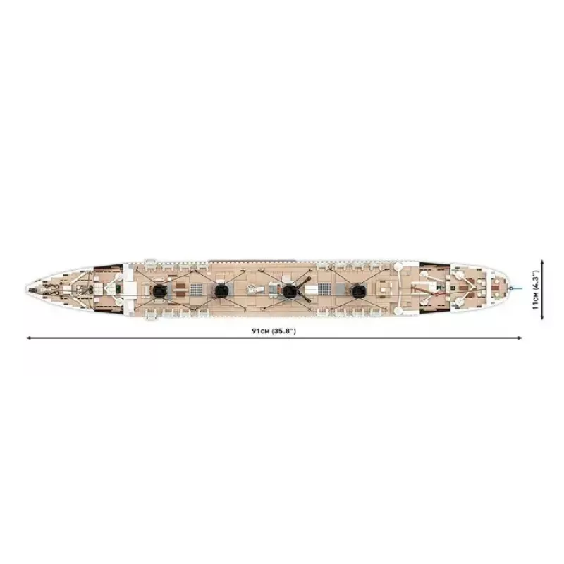 Set da costruzione Cobi R.M.S. Titanic modello, 3.260 mattoncini in plastica (COBI-1686)