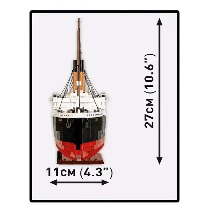 Set da costruzione Cobi R.M.S. Titanic modello, 3.260 mattoncini in plastica (COBI-1686)