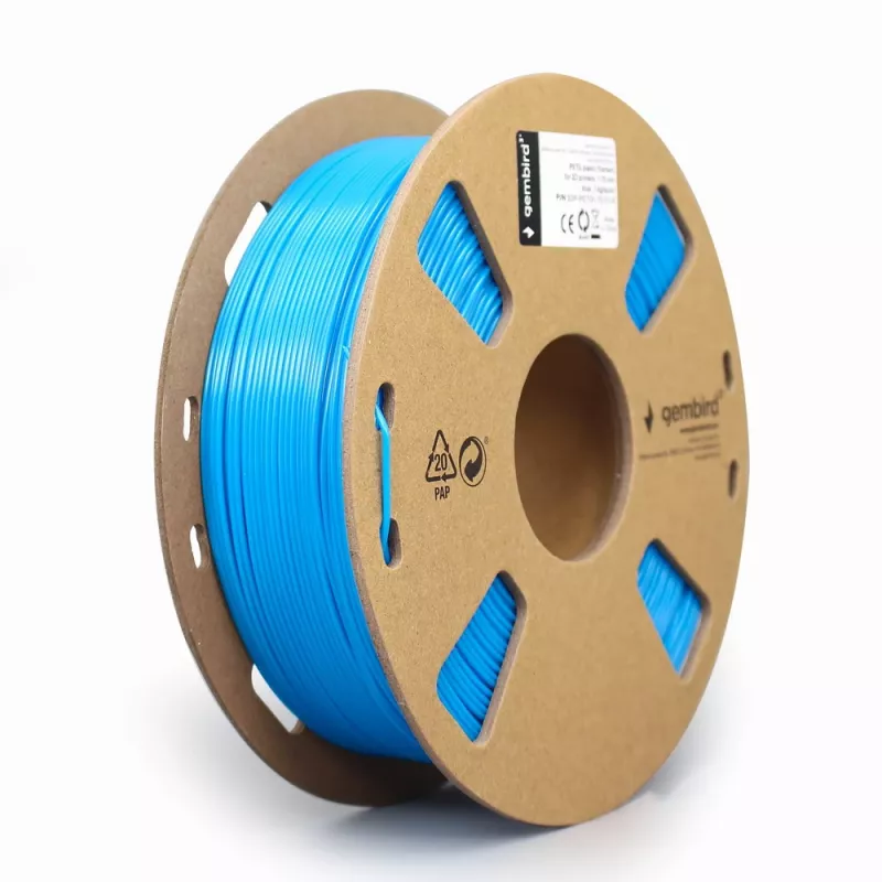 Materiale per stampa 3D Gembird 3DP-PETG1.75-01-B polietilentereftalato glicole PETG blu