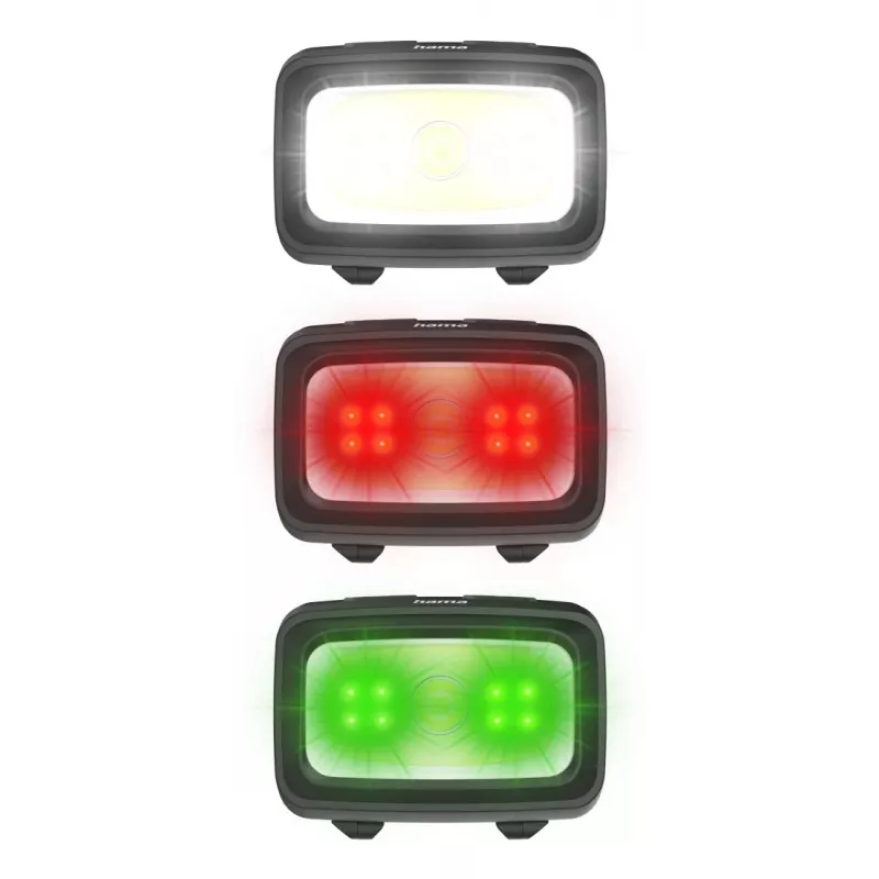 Hama HL350 nero, blu, giallo torcia frontale LED