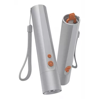 Torcia portatile Hama FL350-C argento LED 3W USB ricaricabile