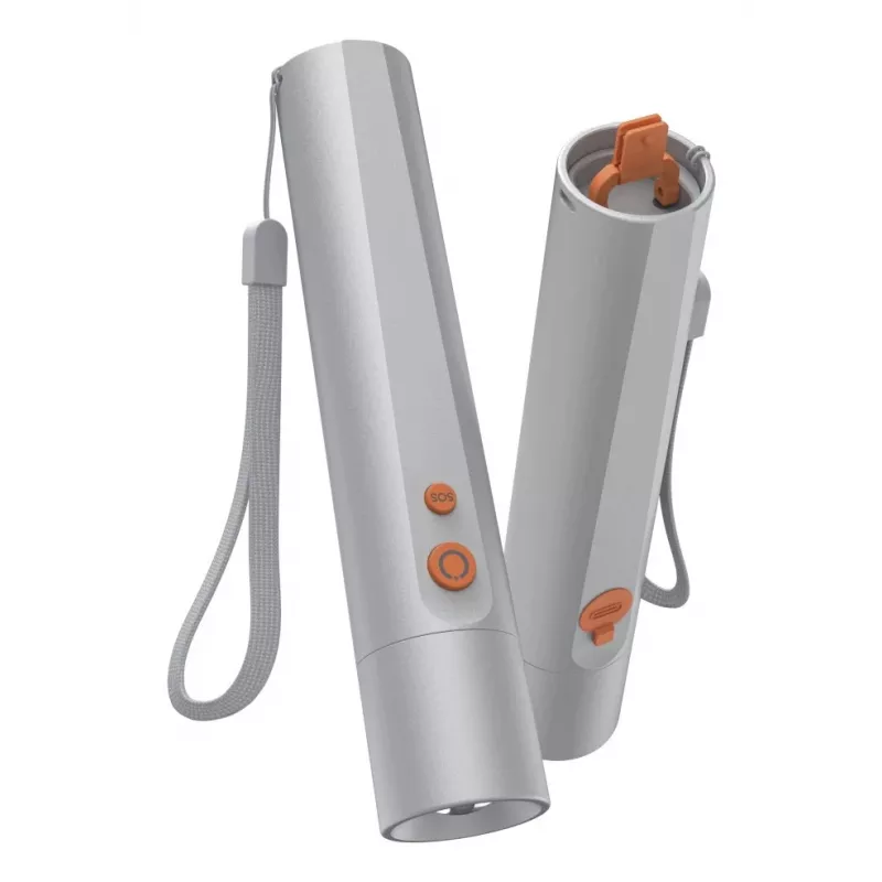 Torcia portatile Hama FL350-C argento LED 3W USB ricaricabile
