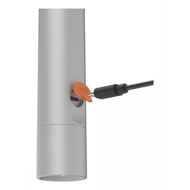 Torcia portatile Hama FL350-C argento LED 3W USB ricaricabile