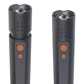 Torcia LED HAMA FLX350 alluminio antiurto, 4 modalità con SOS, compatta maneggevole
