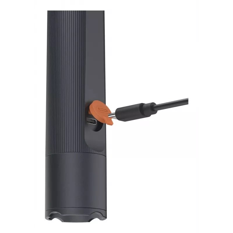 Torcia LED ricaricabile HAMA FLX1200-C — alluminio, antiurto, 4 modalità + SOS