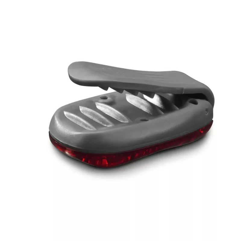 Hama luce di segnalazione LED con clip, 2 pezzi, 3 modalità di luce, IP44, batteria CR2032, nero/rosso