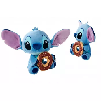 Peluche SIMBA Mascotte Stitch con ciambella 25 cm figura in peluche