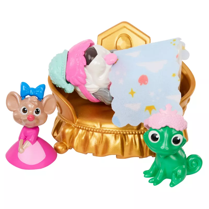 Disney Princess Pet Palace set di gioco con 7 aree di gioco, 3 amici animali e oltre 20 mobili e accessori