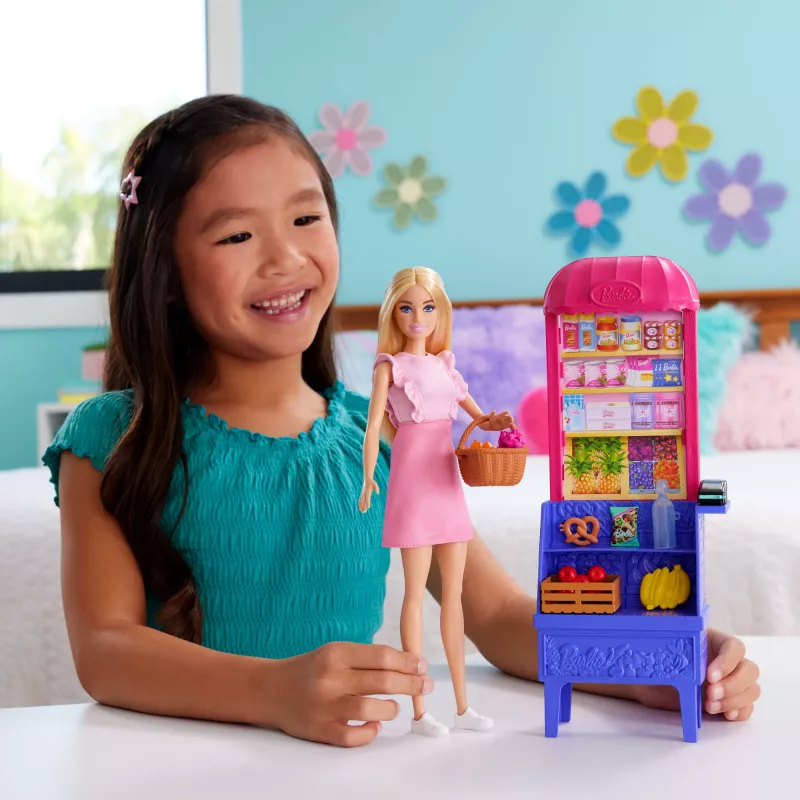 Barbie e Teresa Ricetta per l'amicizia Malibu al mercato bambola e set di gioco con 11 accessori