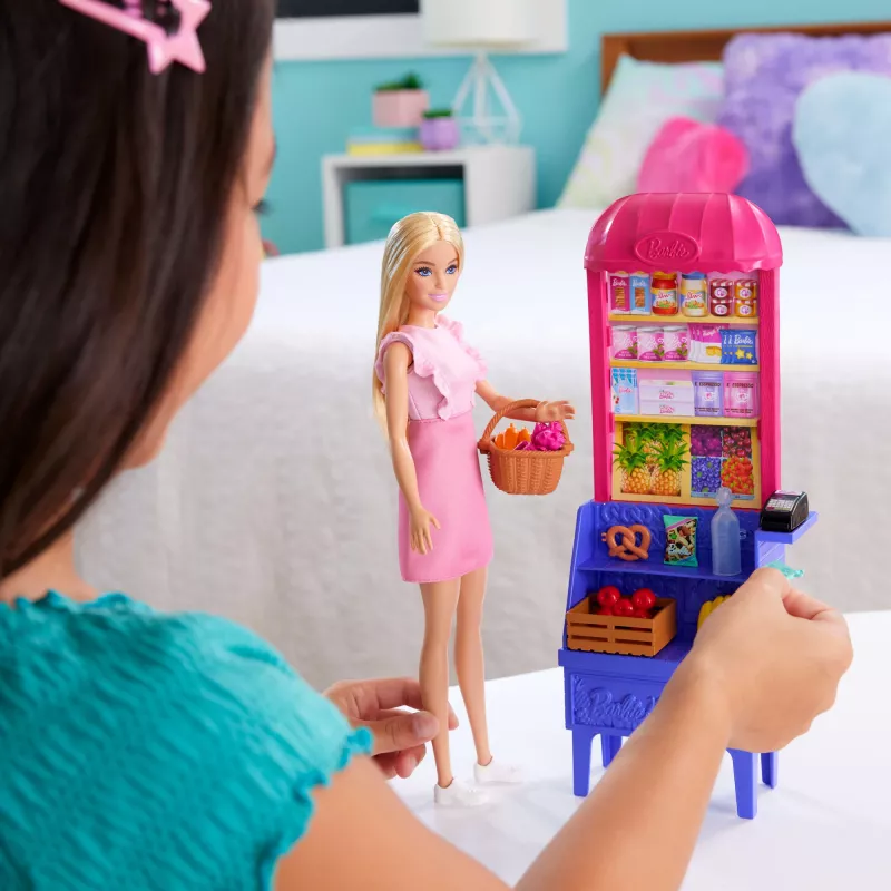 Barbie e Teresa Ricetta per l'amicizia Malibu al mercato bambola e set di gioco con 11 accessori
