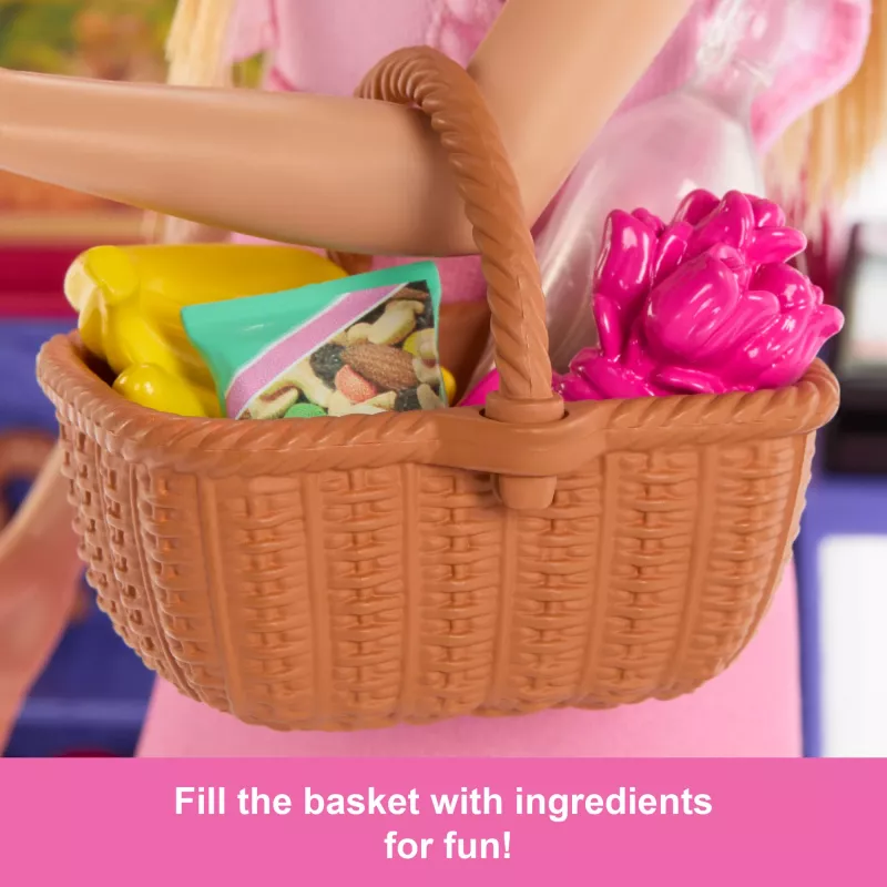 Barbie e Teresa Ricetta per l'amicizia Malibu al mercato bambola e set di gioco con 11 accessori