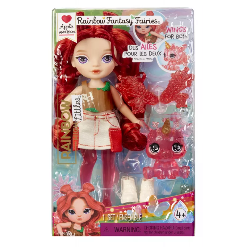 Rainbow High Littles Rainbow Fantasy Fairies bambola - Apple (rosso)