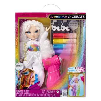 Rainbow High Air Brush & Create Fashion Dolls - occhi verdi, bambola moda, femmina, 4 anno/i, ragazzo/ragazza, 280 mm, multicolore