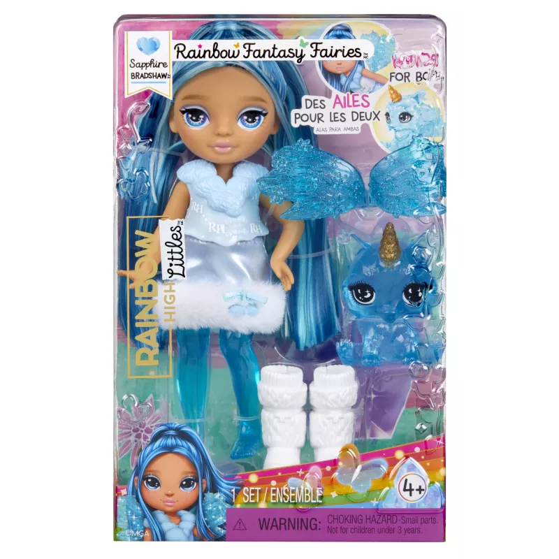 Rainbow High Littles Rainbow Fantasy Fairies bambola - Sapphire (blu)