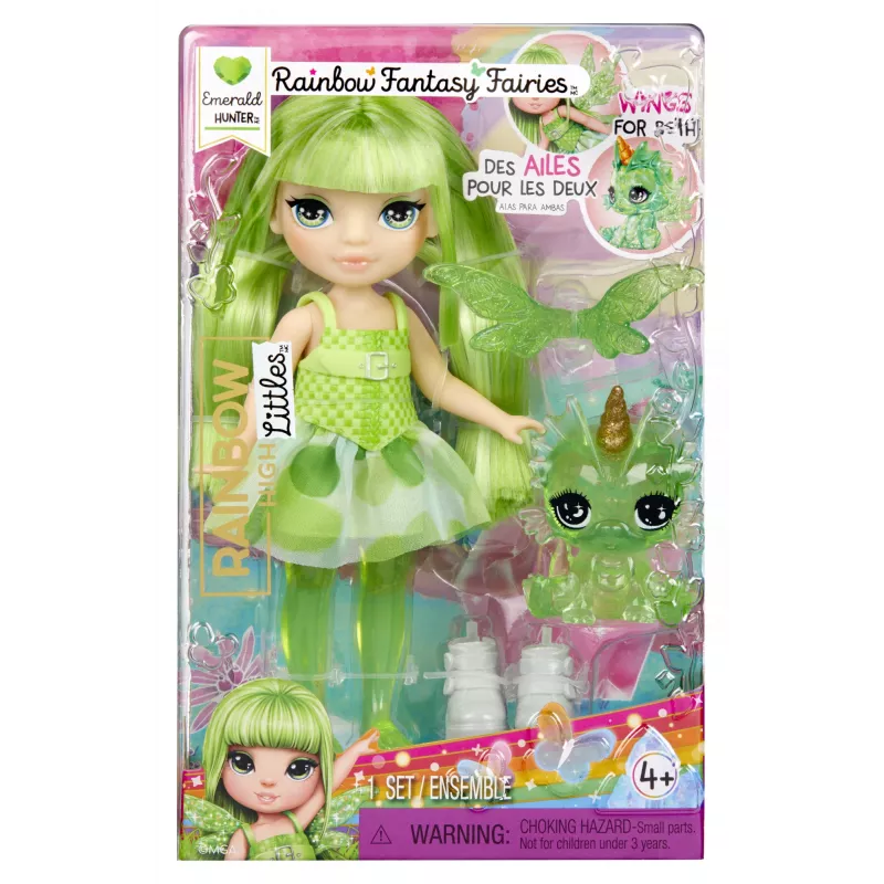 Rainbow High Littles Rainbow Fantasy Fairies bambola - Emerald (verde)