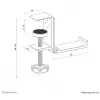 Neomounts ADS11-171SL supporto per cuffie, universale, con fissaggio a morsetto, in alluminio, argento