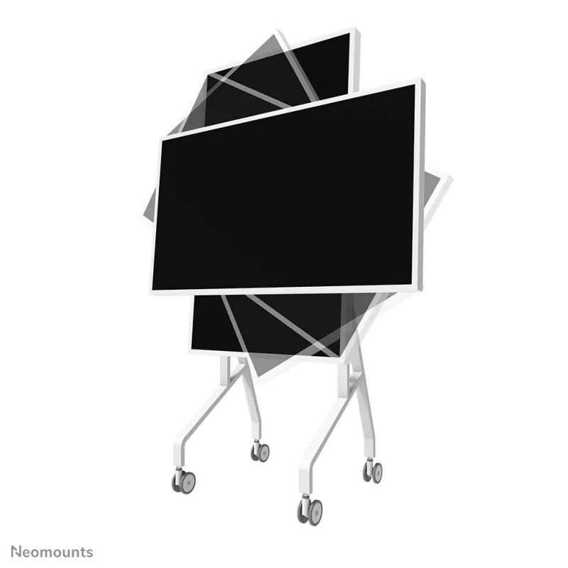 Carrello Neomounts FL50-515WH1 Samsung Flip per display 55–65 pollici, girevole, regolabile in altezza, bianco