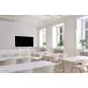 Carrello Neomounts FL50-515WH1 Samsung Flip per display 55–65 pollici, girevole, regolabile in altezza, bianco