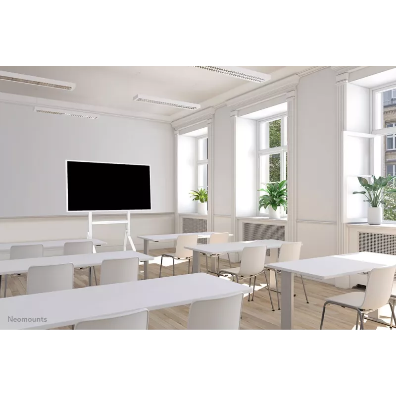 Carrello Neomounts FL50-515WH1 Samsung Flip per display 55–65 pollici, girevole, regolabile in altezza, bianco