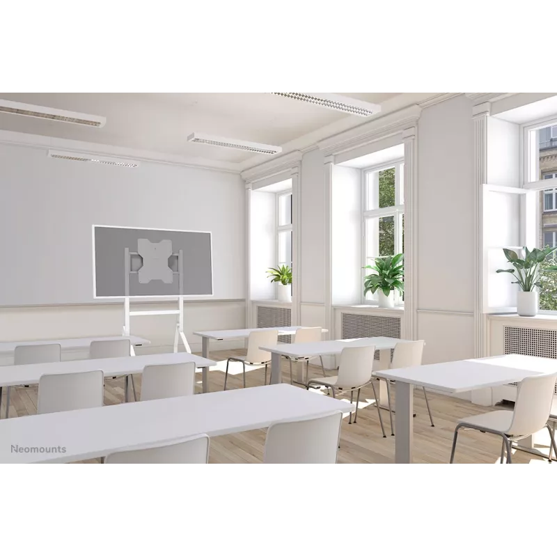 Carrello Neomounts FL50-515WH1 Samsung Flip per display 55–65 pollici, girevole, regolabile in altezza, bianco
