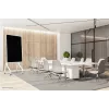 Carrello Neomounts FL50-515WH1 Samsung Flip per display 55–65 pollici, girevole, regolabile in altezza, bianco