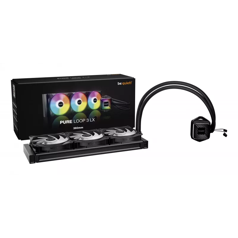 be quiet! PURE LOOP 3 LX dissipatore liquido all-in-one per processore 12 cm nero 1 pz.