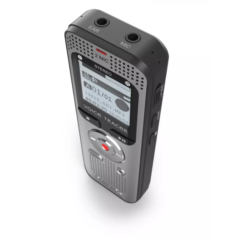 Registratore vocale Philips Voice Tracer DVT2015 memoria interna scheda flash argento 2370 h di registrazione