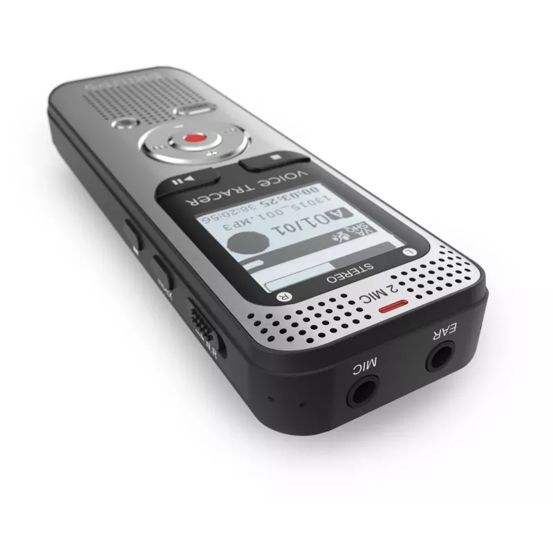 Registratore vocale Philips Voice Tracer DVT2015 memoria interna scheda flash argento 2370 h di registrazione