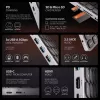 Axagon HMC-KB-NRD, hub USB 5Gbps con tastiera, HDMI 4K/60Hz, 3x USB-A, SD/mSD, audio, PD100, layout nordico