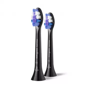 Testine spazzolino Philips Sensitive HX6052/88 confezione da 2, 2 pz., nero, 3 mesi, extra morbide, Philips, Philips Sonicare
