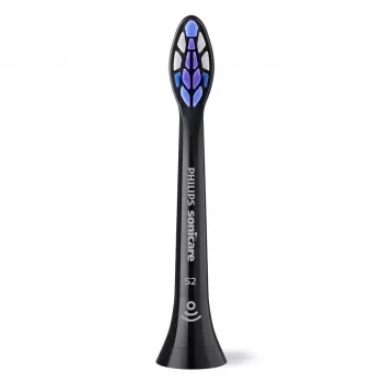 Testine spazzolino Philips HX6054/88 — confezione da 4, setole extra morbide, nero