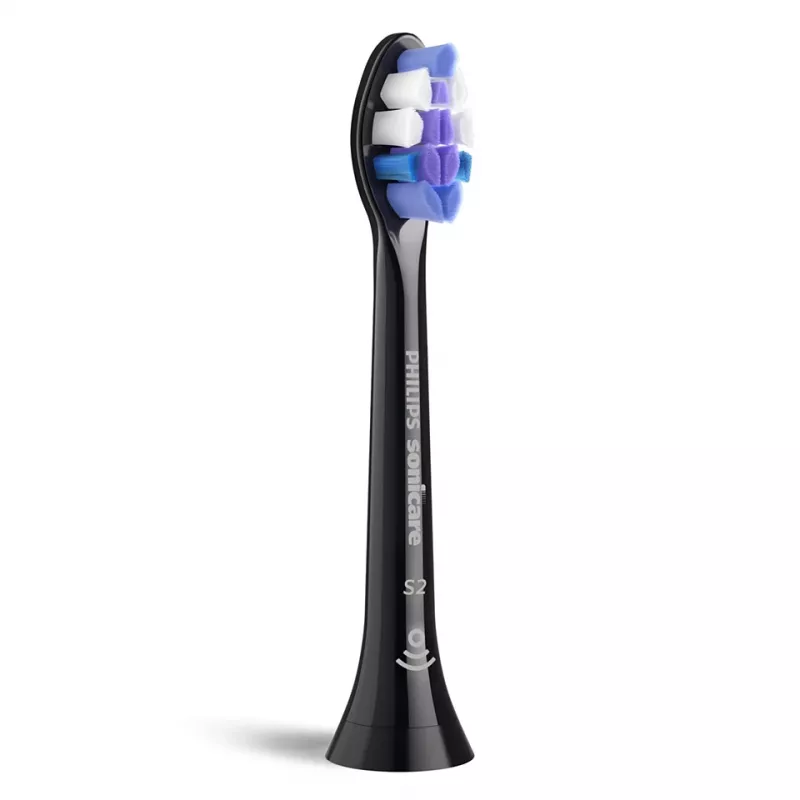 Testine spazzolino Philips HX6054/88 — confezione da 4, setole extra morbide, nero