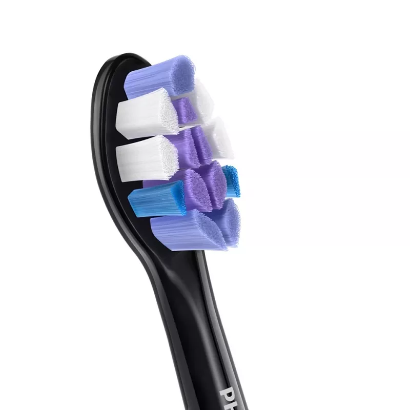 Testine spazzolino Philips HX6054/88 — confezione da 4, setole extra morbide, nero