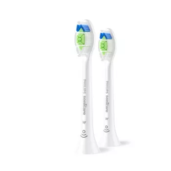 Testine spazzolino Philips HX6062/87 ricambio confezione da 2, setole medie, bianco