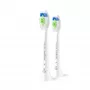Testine spazzolino Philips HX6062/87 ricambio confezione da 2, setole medie, bianco