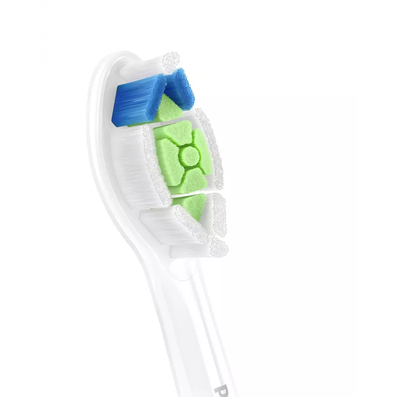 Testine spazzolino Philips HX6062/87 ricambio confezione da 2, setole medie, bianco
