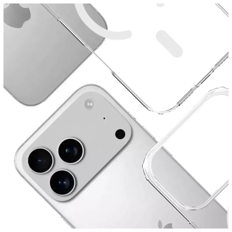 Custodia protettiva 3MK Armor MagCase per Apple iPhone 17 Pro, fissaggio magnetico, trasparente/fumé