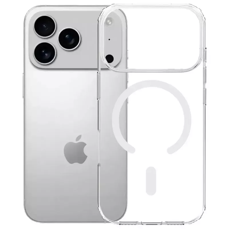 Custodia protettiva 3MK Armor MagCase per Apple iPhone 17 Pro, fissaggio magnetico, trasparente/fumé