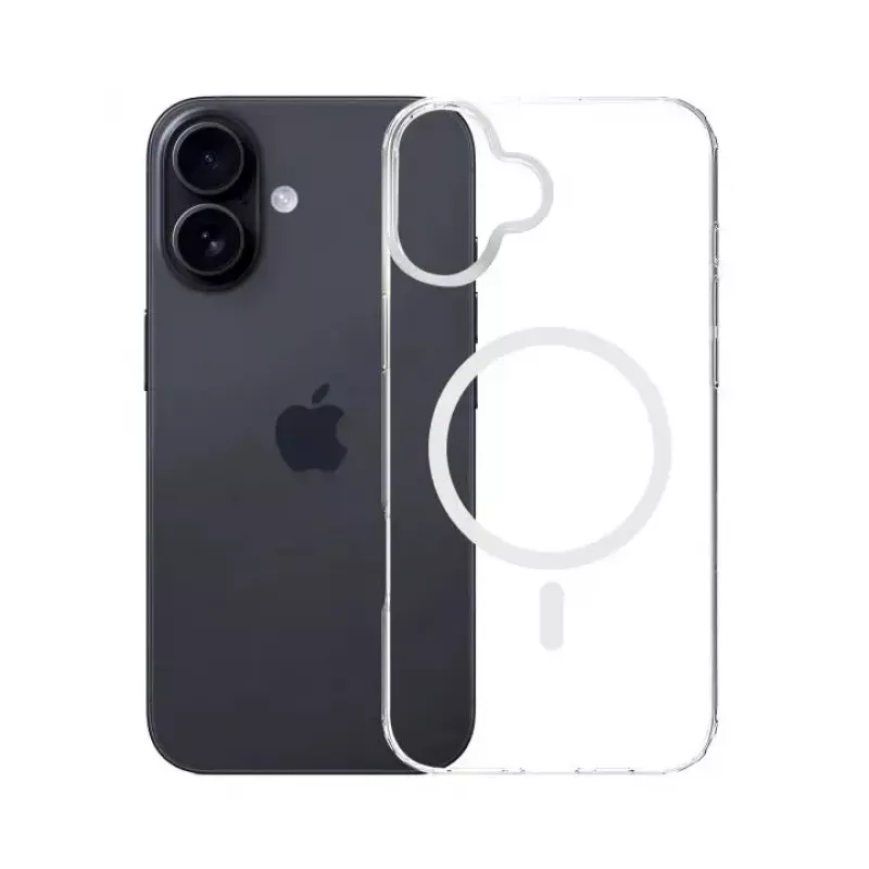 3mk Armor MagCase custodia per Apple iPhone 17, compatibile MagSafe, cover posteriore in TPU, angoli rinforzati, trasparente