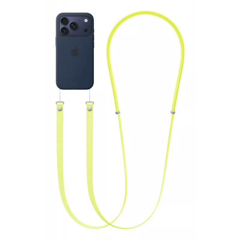 Tracolla Apple Crossbody Strap giallo neon 2,08 m rPET acciaio inox