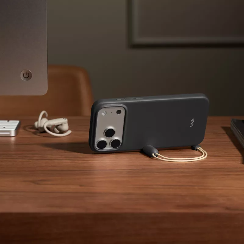 APPLE Beats iPhone 17 Pro Max - custodia con kickstand, MagSafe e controllo fotocamera - grigio granito