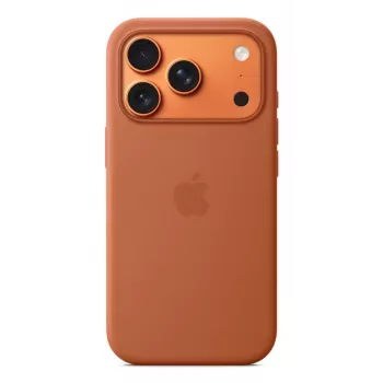 APPLE iPhone 17 Pro – custodia in silicone con MagSafe – terracotta