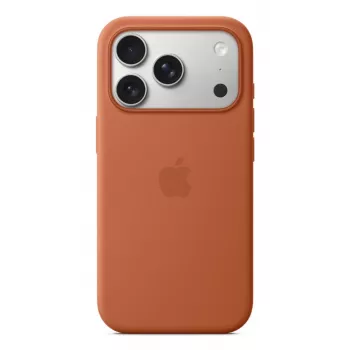 APPLE iPhone 17 Pro – custodia in silicone con MagSafe – terracotta