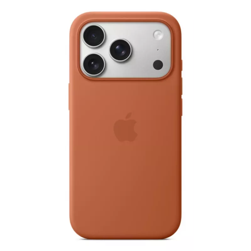 APPLE iPhone 17 Pro – custodia in silicone con MagSafe – terracotta