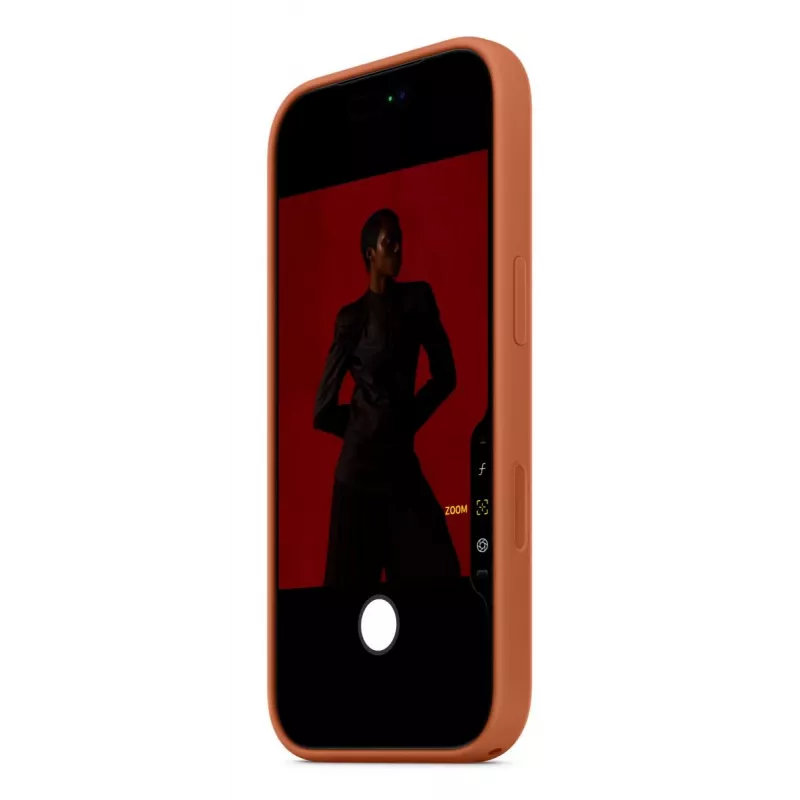 APPLE iPhone 17 Pro – custodia in silicone con MagSafe – terracotta