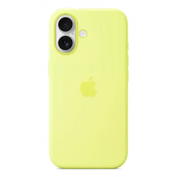 Custodia Apple iPhone 17 silicone con MagSafe giallo neon