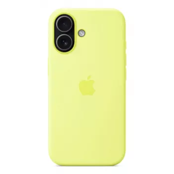 Custodia Apple iPhone 17 silicone con MagSafe giallo neon